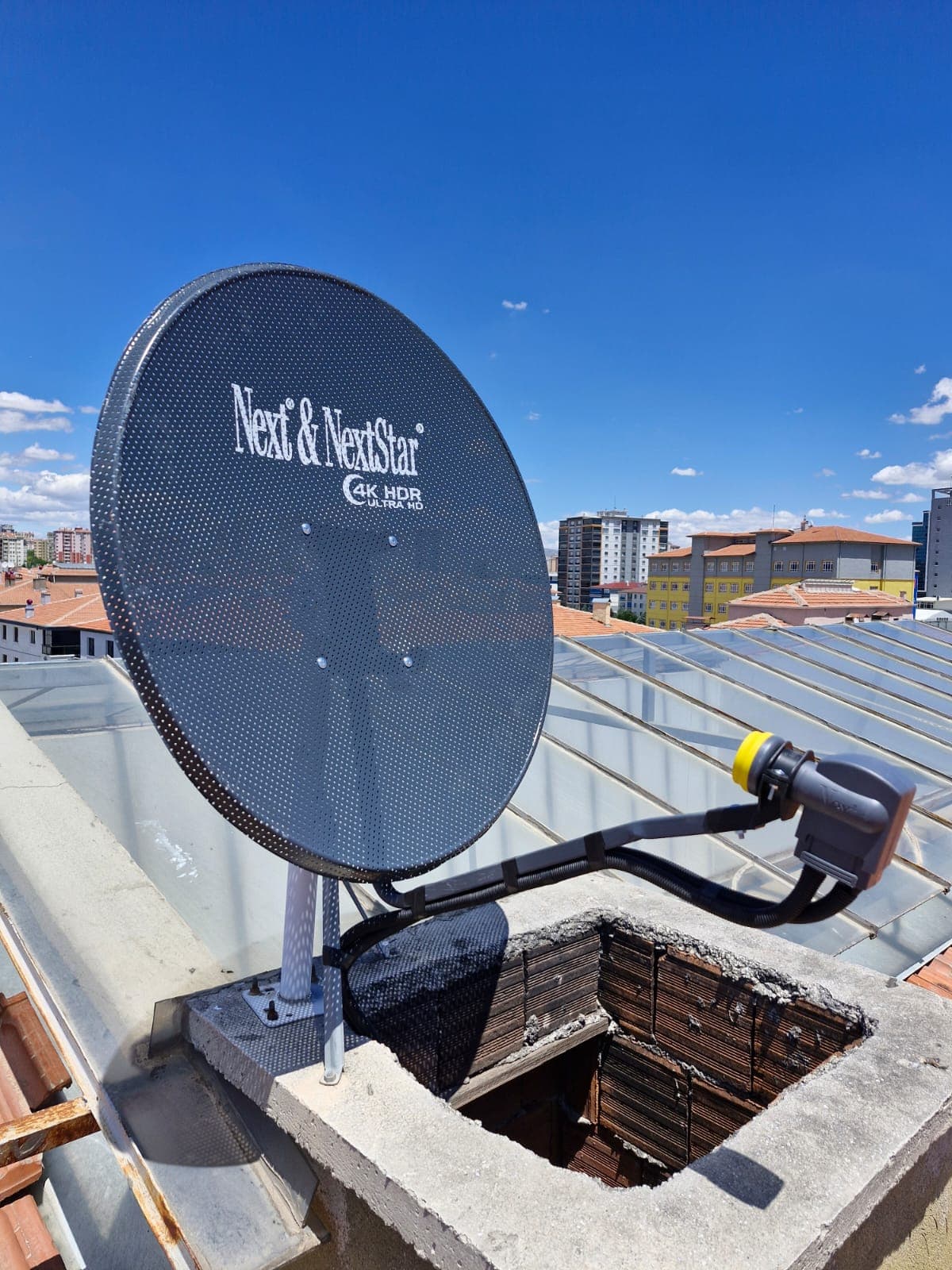 Pursaklar Çanak Anten Çatı Montajı - Aktaş Elektrik